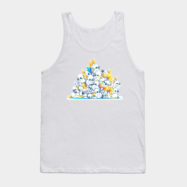 Party of parrots - Nightmare cockatoos Tank Top by Cocobot